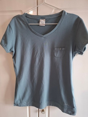 Champion women's t-shirt XL V-neck turquoise new
