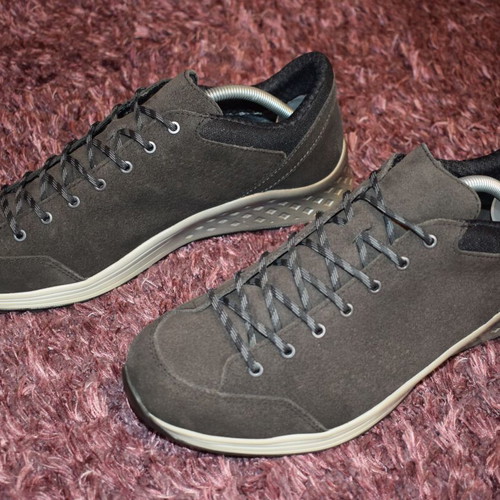 Hanwag Gore Tex leather men's shoes used, size 44, gray