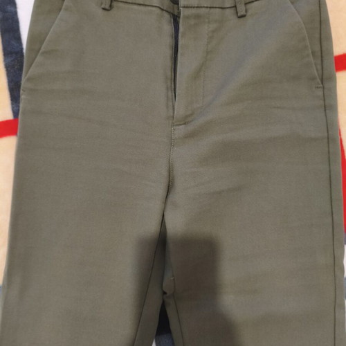Celestino high-waisted fabric pants size M khaki green like new