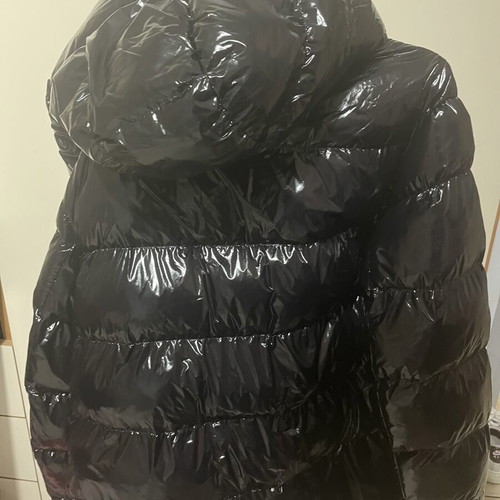19V69 Italia by Versace black glossy puffer jacket like new, XL