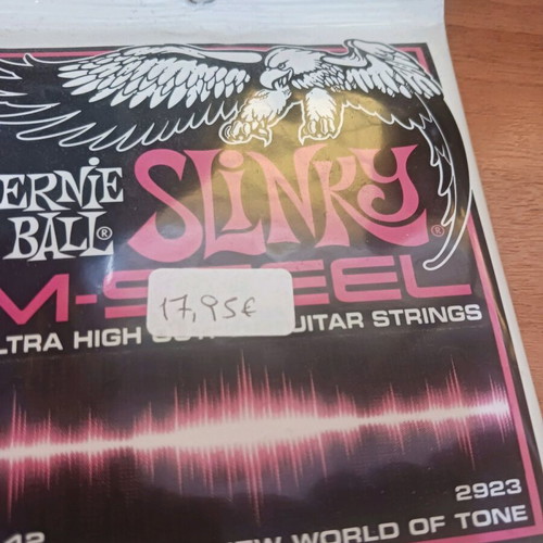 Ernie Ball electric guitar strings M Steel 9-42 new