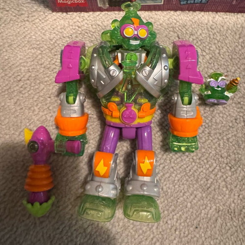 SuperZings set used with Kazoom Kids robot and figures