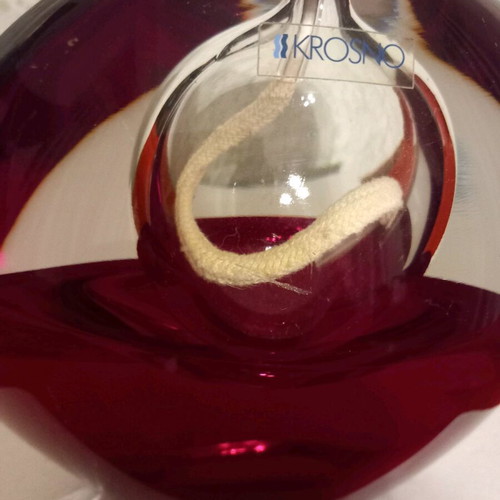 Krosno oil lamp made of solid crystal like new