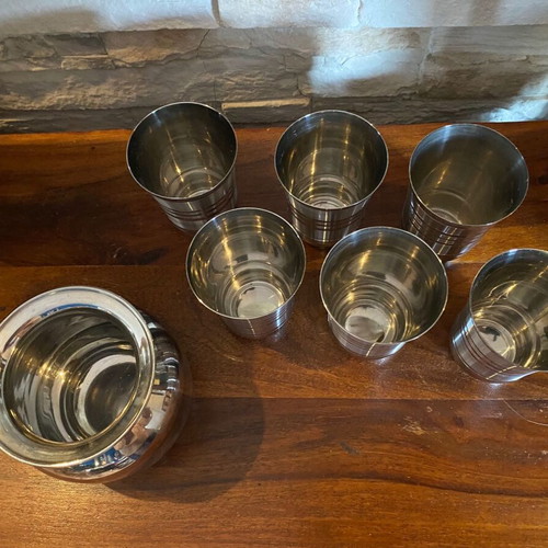 Vintage Indian stainless steel serving set like new