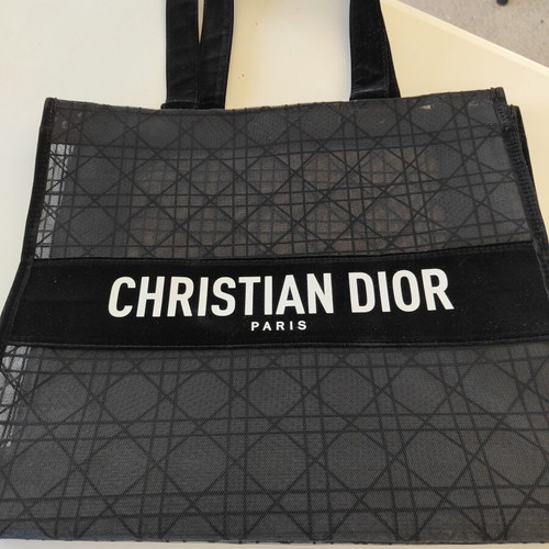 Dior Beauty toiletry bag new, black with Cannage mesh