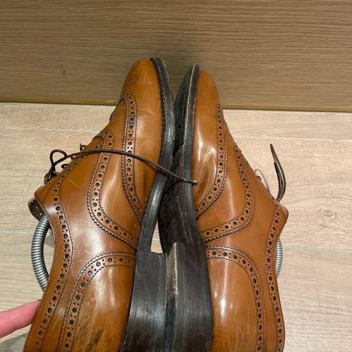 Men's Italian brown leather shoes used size 44