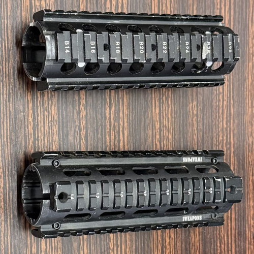 Military Picatinny Rail Accessories used, M4 Rifle grips, night vision mount, front grip, grenade pins, Multicam sling