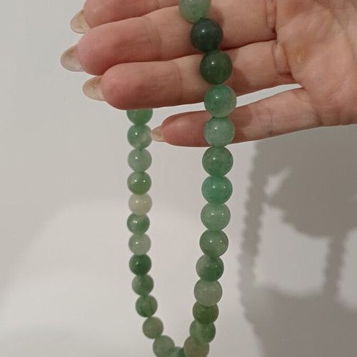 Choker necklace with semi-precious stones new, green
