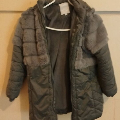 Girls' jacket like new, gray, Evita, size 152 cm