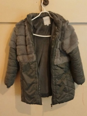 Girls' jacket like new, gray, Evita, size 152 cm