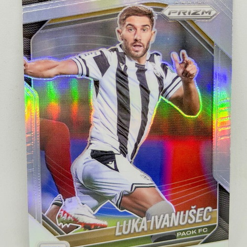 Panini FIFA Prizm 2025/26 Luka Ivanusec #46 PAOK Silver Prizm Refractor card new