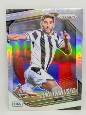Panini FIFA Prizm 2025/26 Luka Ivanusec #46 PAOK Silver Prizm Refractor card new