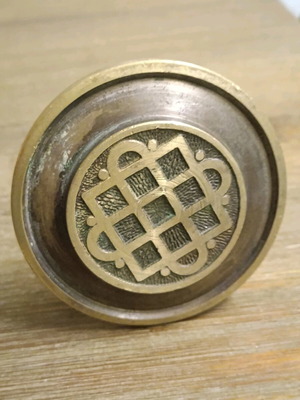 Antique bronze door knob 1920 used