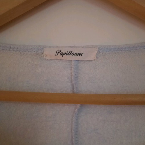 Spring blouse airy, like new, light blue with ruffles