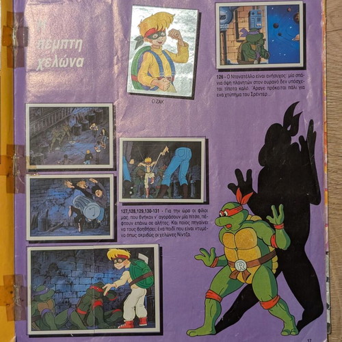 Panini Teenage Mutant Hero Turtles Sticker Album used
