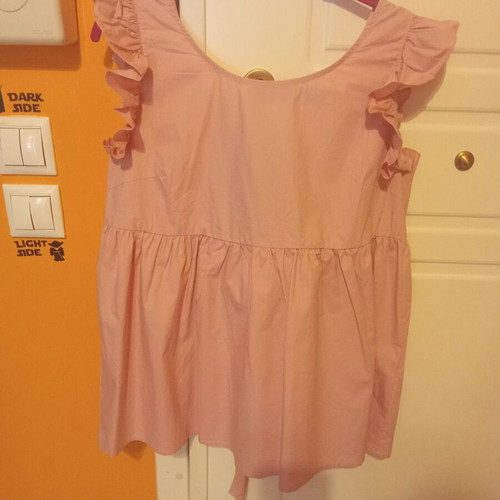 Shein summer pink blouse size Large new