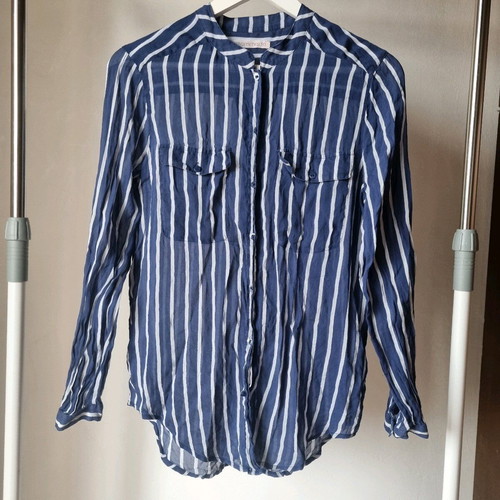 Πουκάμισο Custommade από μετάξι, σαν καινούργιο, μέγεθος 38, μπλε