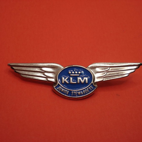 Vintage KLM pin 1960 used Junior stewardess