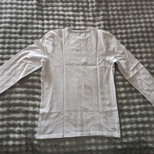 Tom Tailor men's t-shirt new, size L, white and gray