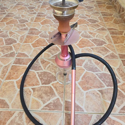 Kaya Shisha ELOX Desktop Carbon hookah, pink, anodized aluminum