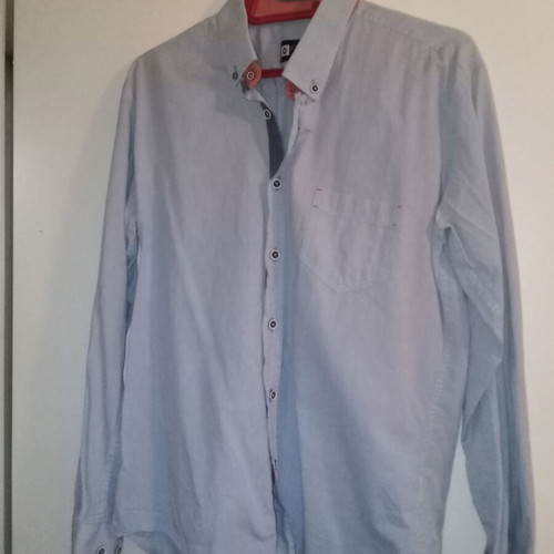 Frenzy shirt turquoise with orange details, used, size M