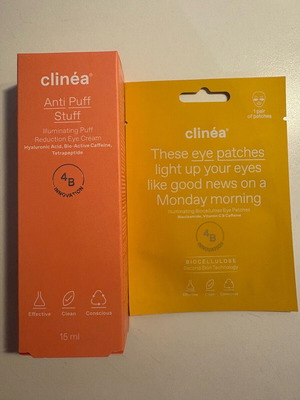 Clinea Eye Cream Anti Puff Stuff κρέμα τζελ ματιών και patches καινούριο