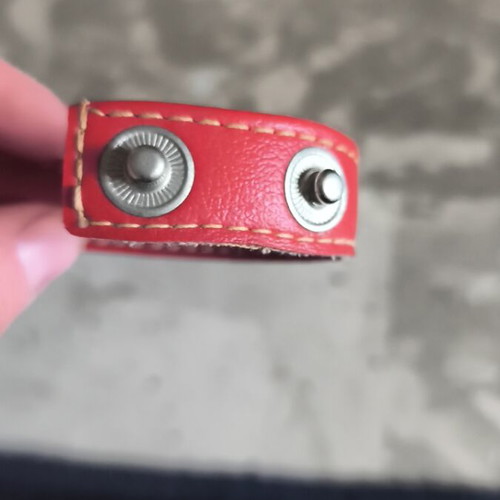 Paul Frank leather bracelet like new, red