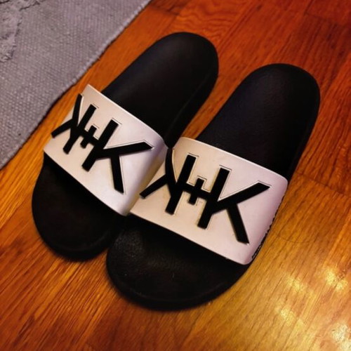 Kendall + Kylie sandals like new, white with black details, size 38