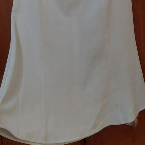 Madlen white midi evaze skirt like new with seams