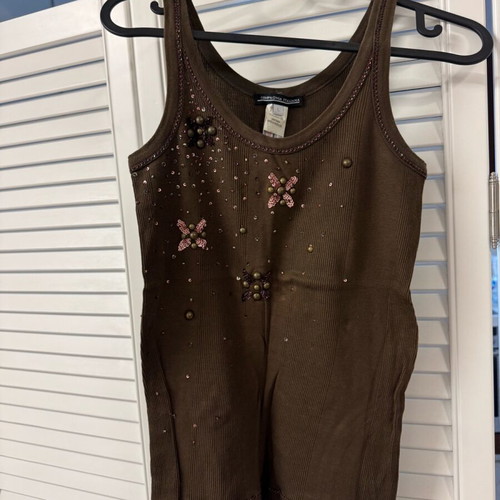 Compania Italiana blouse with designs like new, size L
