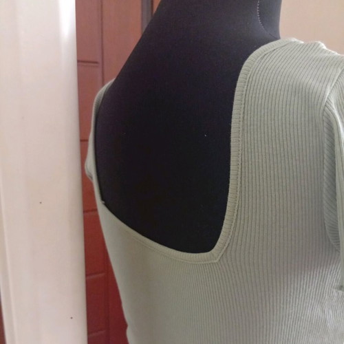Review Cotton Ribbed Top new, size XL, soft and elastic fabric