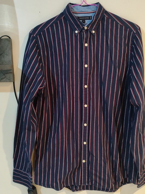 Tommy Hilfiger men's shirt size S dark blue cotton like new
