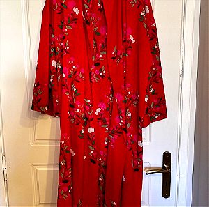 Zara κιμονό φόρεμα φλοράλ