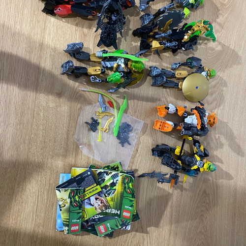 Lego Hero Factory used pack of 7 sets with instructions and extra weapons