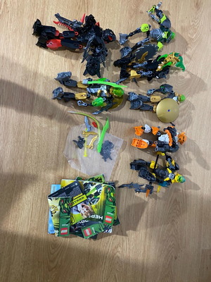 Lego Hero Factory used pack of 7 sets with instructions and extra weapons