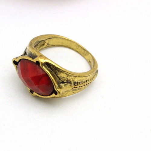 Gandalf Lord of the Rings Ring with Red Stone Size 10 like new