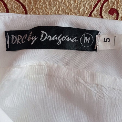 Women's white long skirt with slit new, size M