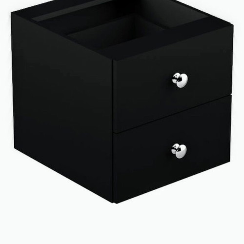 Office drawer units new, pack of 2, black 37x33x33cm