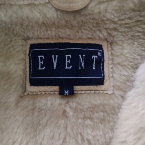 Event leather jacket used, beige, size M