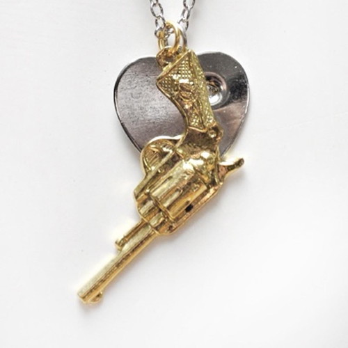 Heart & Gun necklace from Precious Weapons, new