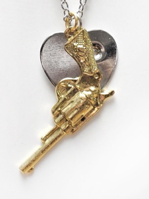 Κολιέ Heart & Gun από Precious Weapons, καινούργιο