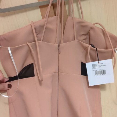 BSB mini dress with cut-outs, powder pink
