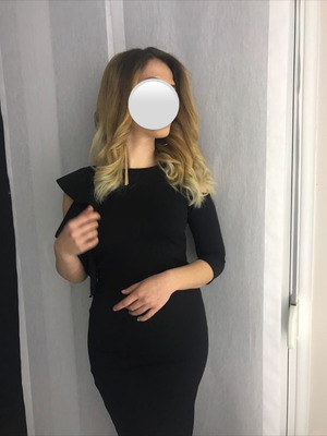 Zara dress used, size M, black