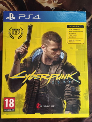 Cyberpunk 2077 Launch Day One Edition PS4 game with extras and free PS5 upgrade