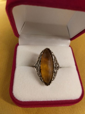 Old ring with copper filigree like new