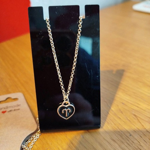 Handmade steel necklace with Aries zodiac new