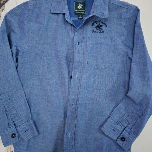 Beverly Hills Polo Club Boys' Shirt 6 Years Blue like new