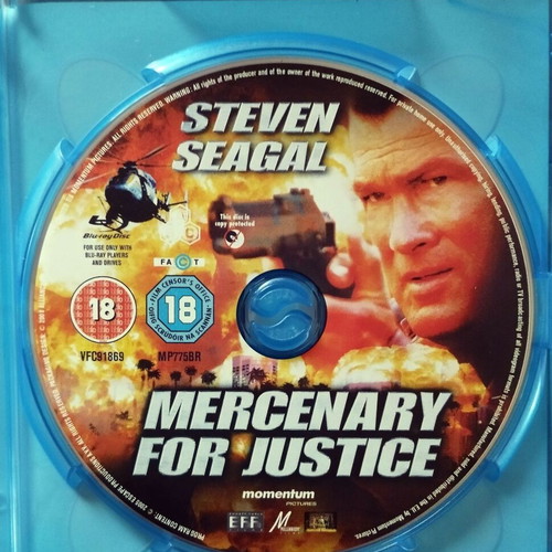 Mercenary for Justice Blu-ray like new, subtitles