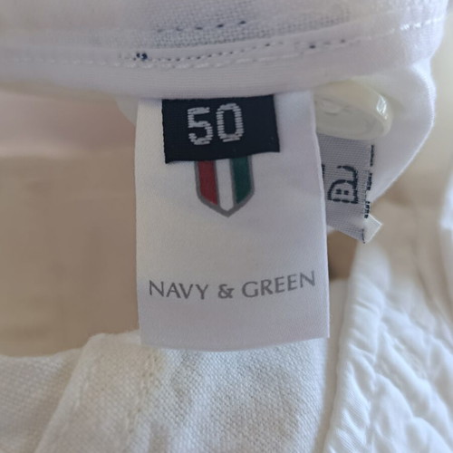 Navy & Green White Men's Bermuda Shorts like new, size 50
