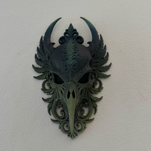 Gothic Skull wall decor like new, dark fantasy